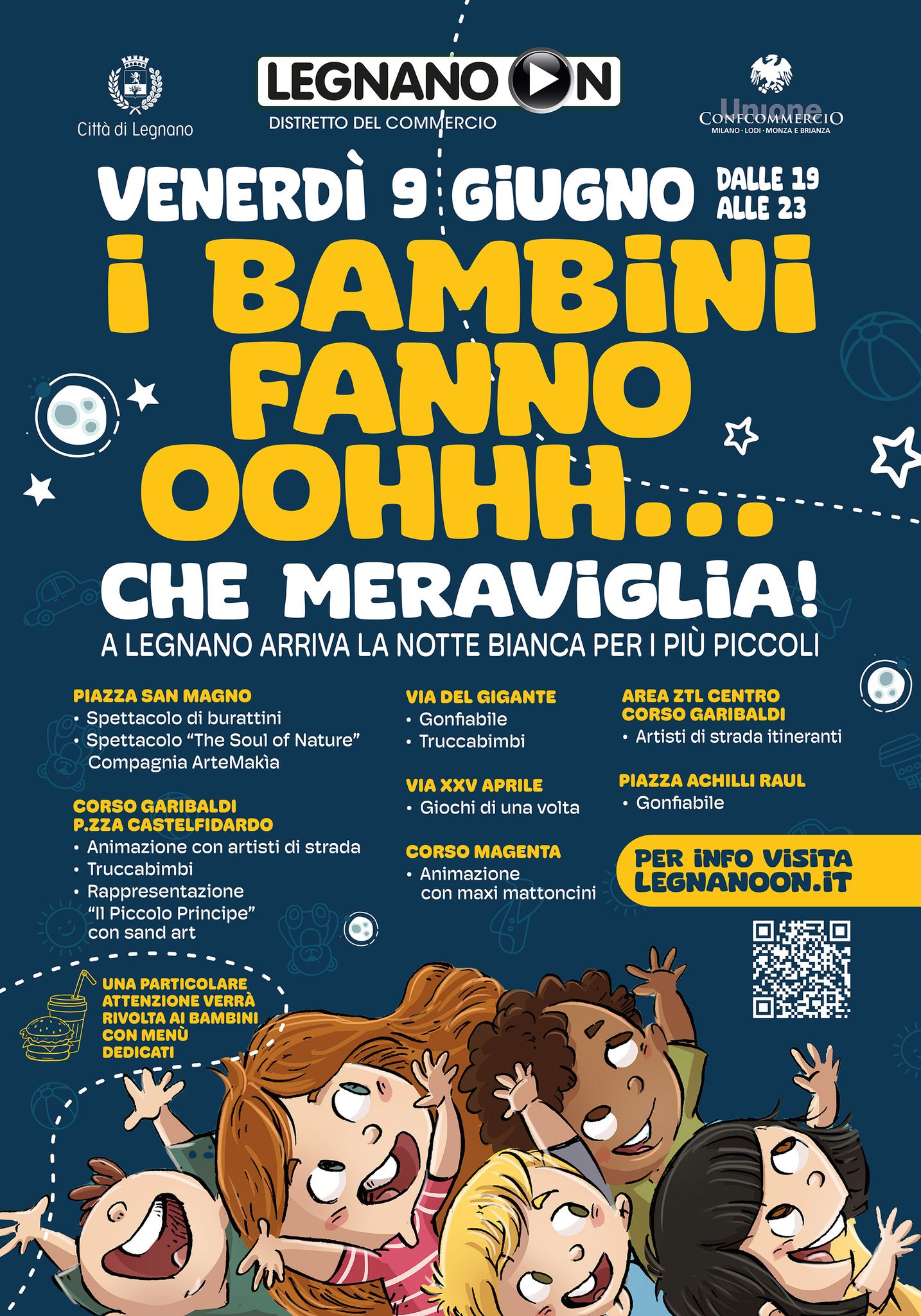 Eventi a Legnano! 9 Giugno “Notte Bianca dei Bambini”, 16 Giugno Notte Bianca: LA MUSICA TI GIRA INTORNO… tanti altri eventi a Legnano…Ecco i programmi!!